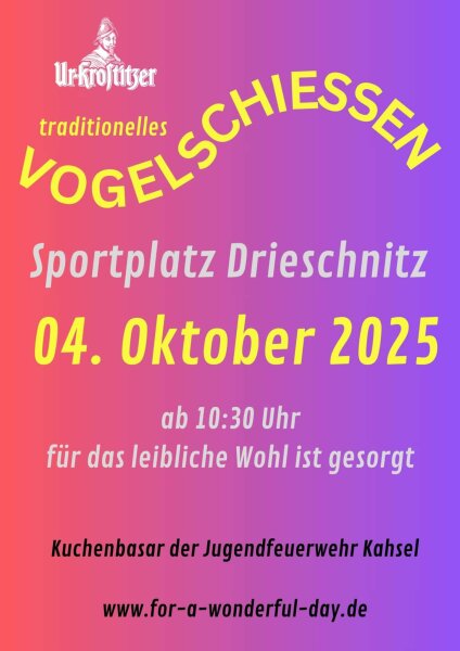 Vogelschießen Drieschnitz 04.10.2025